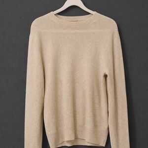 12Storeez Women‘s 100% Cashmere Crewneck Sweater, Size M (fits US 4-8)
